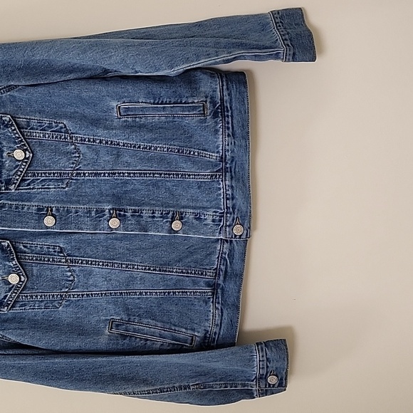 Gap Disney Mickey Mouse Icon Denim Jacket llX Kids- Women's Size Medium - Picture 4 of 16